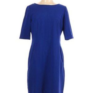 Tahari Crepe Sheath Dress  royal blue